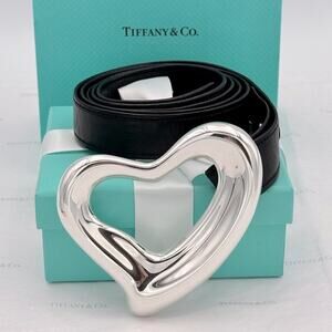 Tiffany & Co. 1975 Elsa Peretti Heart Belt Sterling Silver 925 Vintage Gift Box